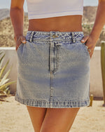 Marlborough Denim Mini Skirt