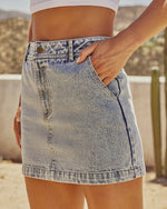 Marlborough Denim Mini Skirt