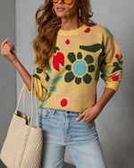 Norine Abstract Printed Sweater