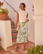 White % Dylan Cropped Mock Neck Top-2