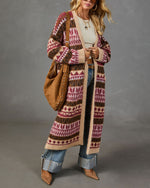 Snug Society Knit Abstract Cardigan
