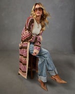 Snug Society Knit Abstract Cardigan