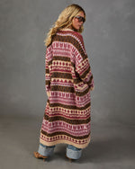 Snug Society Knit Abstract Cardigan