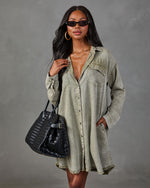 Harper Denim Mini Shirt Dress