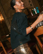 Black % Emerson Diamante Shoulder Bag-7