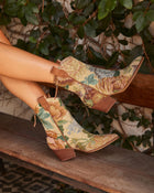 Garden Stroll Brocade Western Bootie