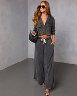 Easy Mode Crop Front Pocket Top