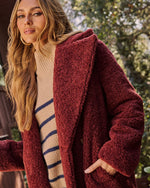 Yulissa Pocketed Teddy Coat