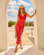Island Fever Crochet Cover Up Maxi Dress