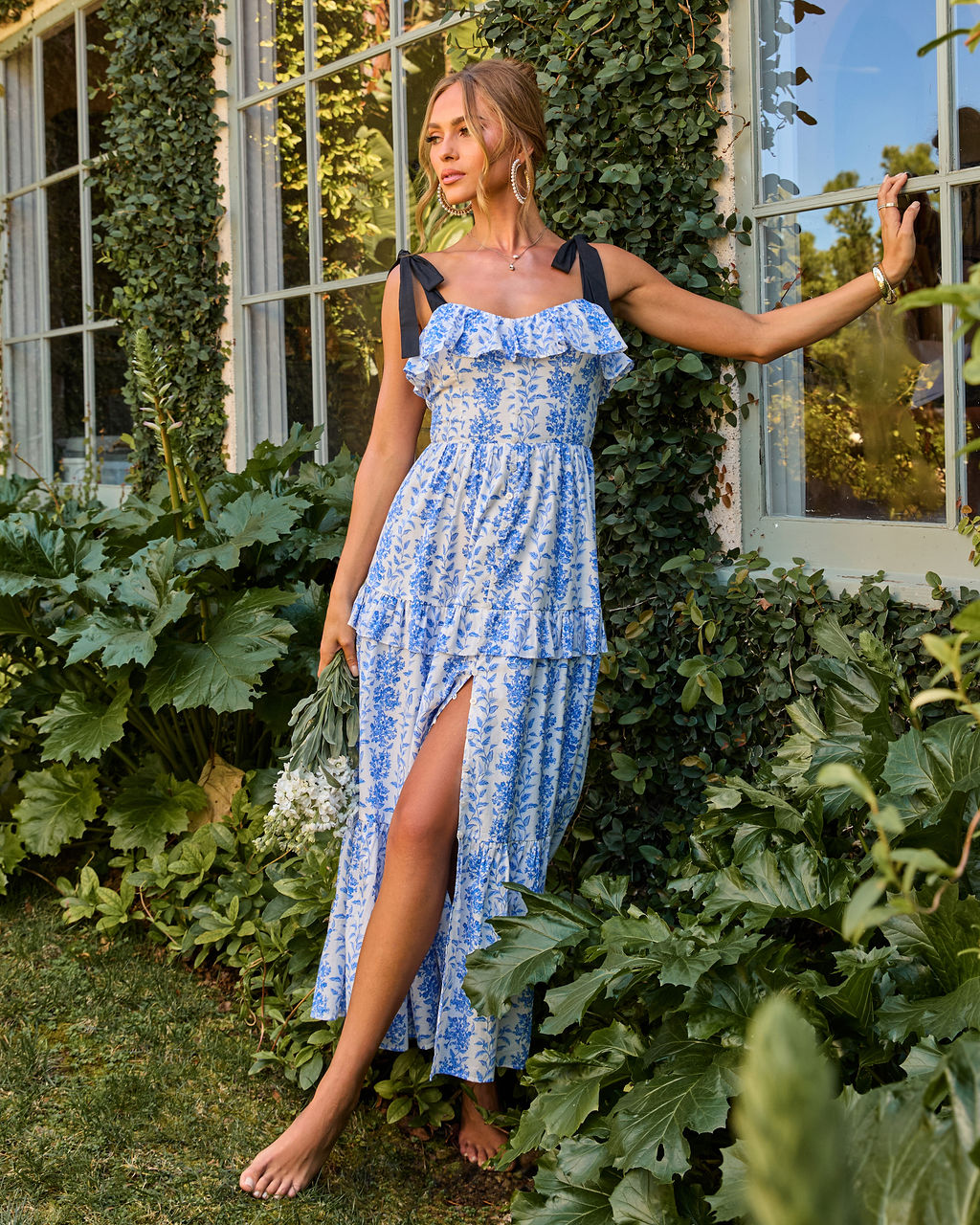 Willow Wisp Tiered Floral Maxi Dress – VICI