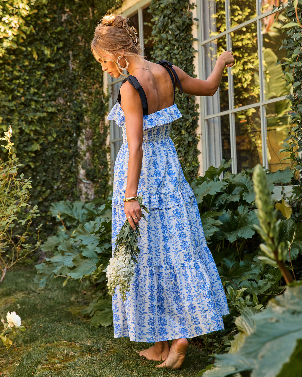 Willow Wisp Tiered Floral Maxi Dress  VICI