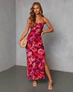 Amber Harvest Mesh Maxi Dress