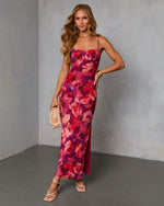 Amber Harvest Mesh Maxi Dress