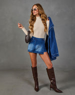 Naomi Ribbed Mock Neck Long Sleeve Top