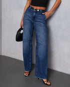 In Full Swing Rigid Barrel Jeans