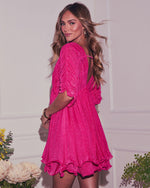 Happy Vibes Plunging Neckline Mini Dress