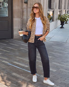 Catwalk Leopard Quilted Bomber Jacket