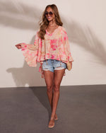 Sunbeam Series Floral High Low Top