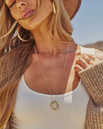 Morning Light Circle Charm Necklace