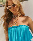 Claudine Layered Heart Charm Necklace