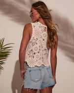 Aziya Crochet Cover Up Crop Top