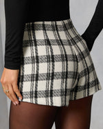 Arden Muse Plaid Tweed Shorts