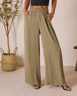 Olive % Better Days Wide Leg Pants-2