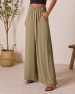 Olive % Better Days Wide Leg Pants-3