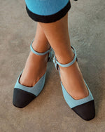 Denim % Vaila Denim Kitten Heels-1