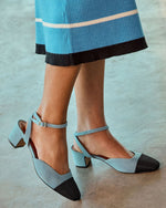 Denim % Vaila Denim Kitten Heels-4