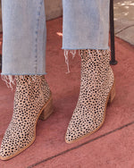 Cheetah % Alexie Leopard Print Suede Bootie-1