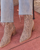 Cheetah % Alexie Leopard Print Suede Bootie-1