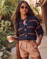 Camel % Flip The Switch Pocketed Faux Leather Shorts-6