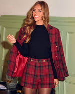 Calissa Plaid High Waist Shorts