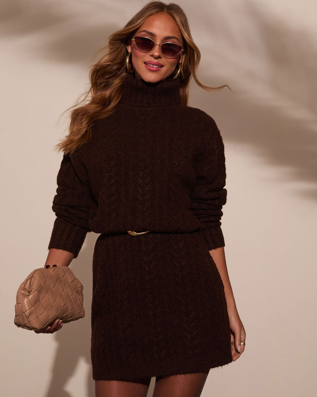 Snowdrift Turtleneck Sweater Dress VICI Snowdrift Turtleneck Sweater Dress VICI