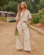 Junelle Floral Button Down Top