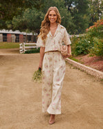 Junelle Floral Button Down Top