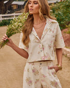 Junelle Floral Button Down Top