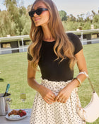 Black % Kassidy Short Sleeve Bodysuit-89