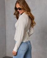 Fresh Feel Linen Button Down Top