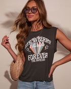 Strawberry Fields Graphic Muscle Tee