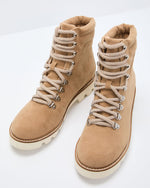 Arlene Faux Suede Lace Up Boot
