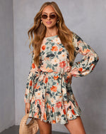 Auburn Waist Tie Mini Dress