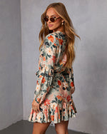 Auburn Waist Tie Mini Dress