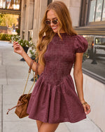 Staci Cotton Plaid Mini Dress