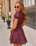Staci Cotton Plaid Mini Dress