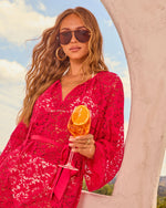 Marisole Lace Waist Tie Cover Up Mini Dress