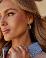 Remee Drop Metal Earrings