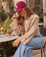 Wine % LA Babe Corduroy Baseball Cap-4