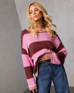 Keeney Knit Color Block Striped Sweater